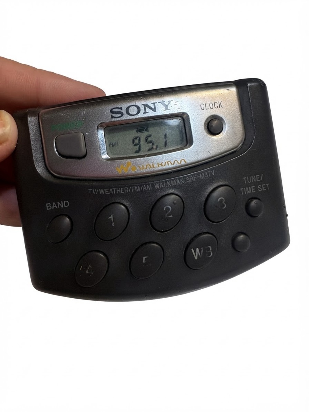 vintage Sony Walkman SRF-M37V digital tuning AM/FM/TV/weather pocket radio